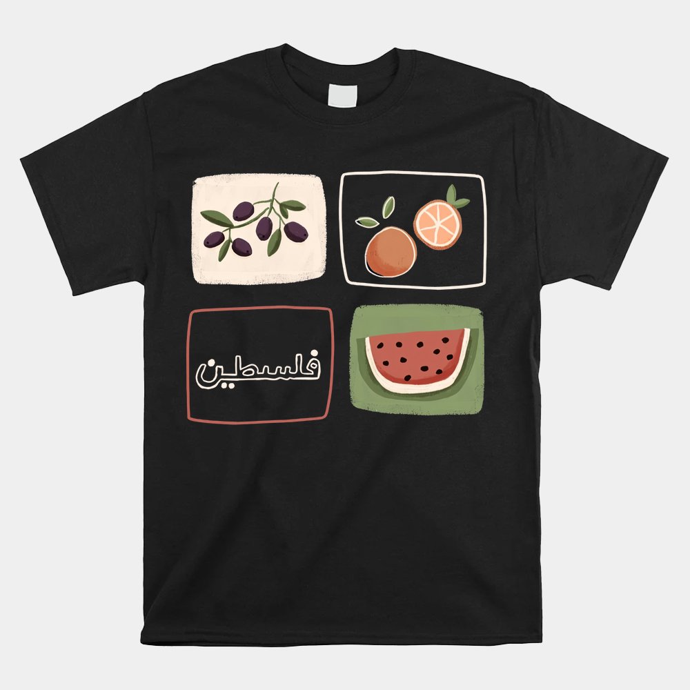 Palestine Olives Watermelon Orange Falasteen Palestinian Shirt