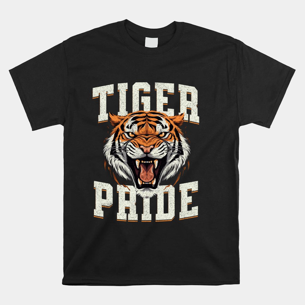 Tiger Pride Tiger Mascot Vintage School Sports Team Shirt