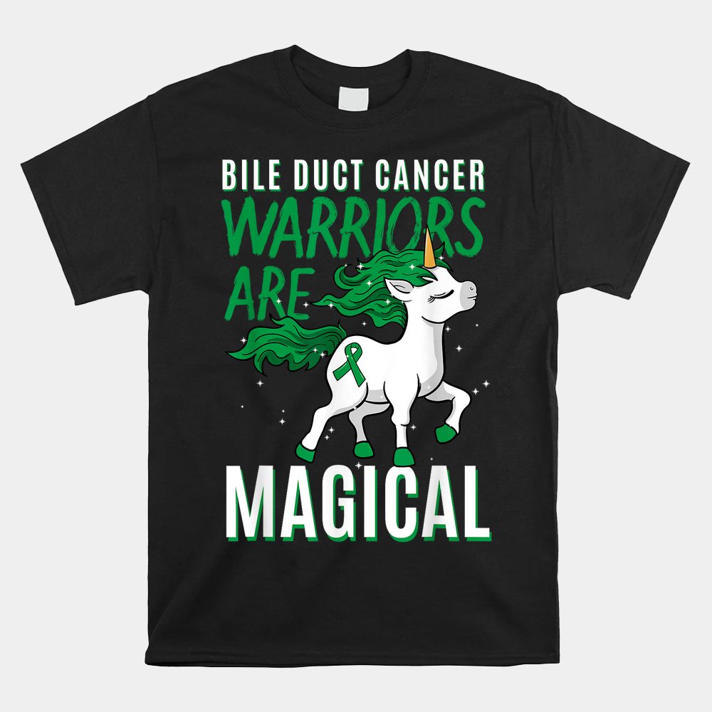 Bile Duct Cancer Awareness Cholangiocarcinoma Unicorn Shirt