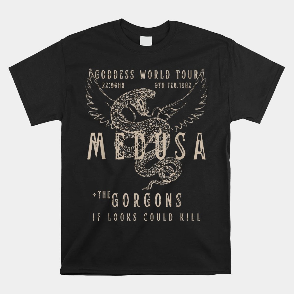 Medusa Distressed Band Goddess World Tour Shirt