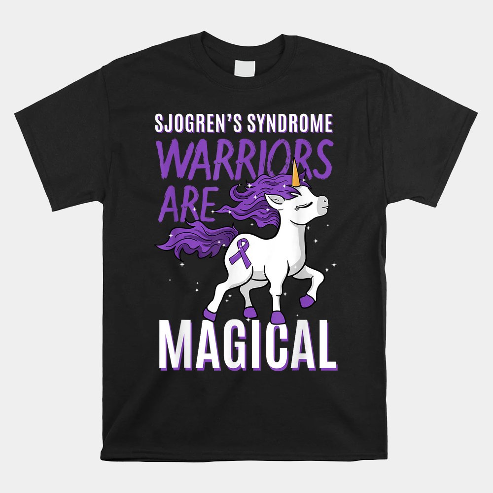 Sjogren's Syndrome Awareness Warrior Unicorn Sicca Shirt