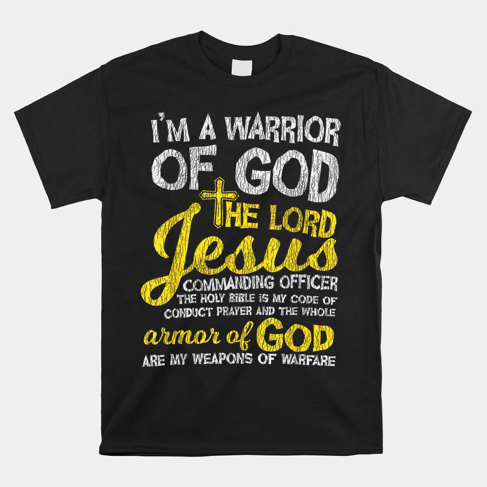 The Lord Jesus Armor Of God Cross Faith Christian Bible Shirt
