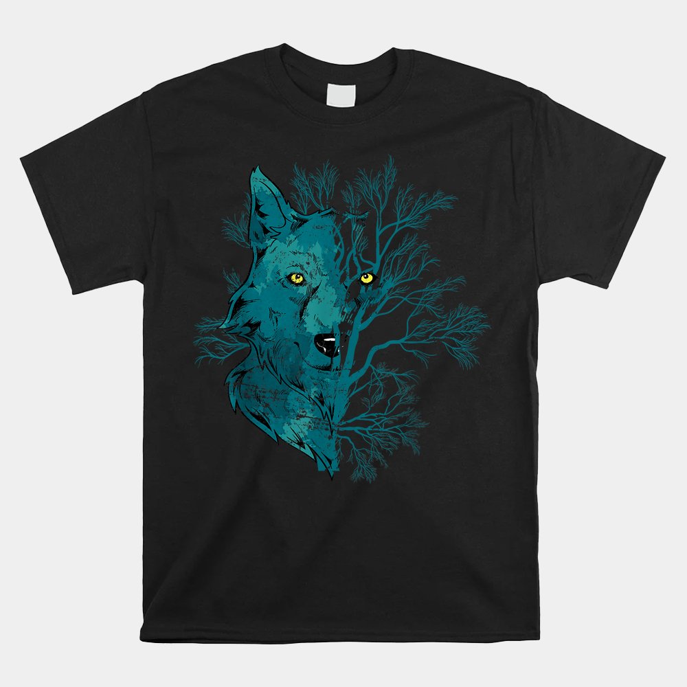 Howling Forest Wildlife Predator Wolf Shirt