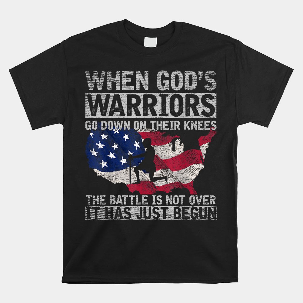 Patriotic Christian Devotee God Christianity US Flag Jesus Shirt