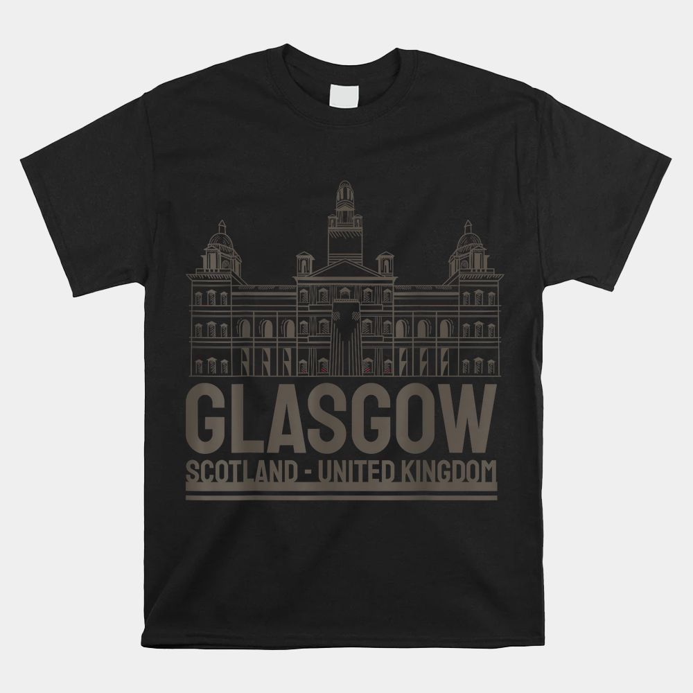 Glasgow Vacation Holiday Scotland Flag Shirt